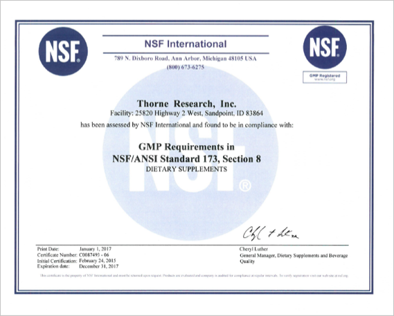 NSF Certified for Sport